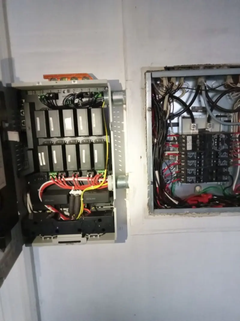 Electrical panel upgrade completed for Security Camera Wiring in Crossville